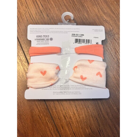 Carters Bows Head Bands Girls Baby Infant One Size Nwt 2 Pack - Picture 2 of 2